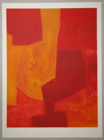 Litografia Poliakoff - Composition gouache 1969