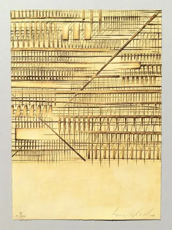 Acquaforte Pomodoro - Lettera sbarrata