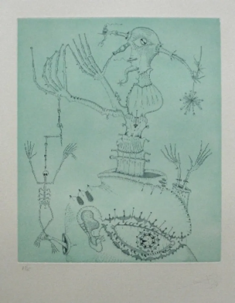 Acquaforte E Acquatinta Ponç - Hommage à Bruhegel