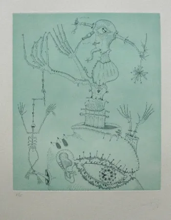 Acquaforte E Acquatinta Ponç - Hommage à Bruhegel