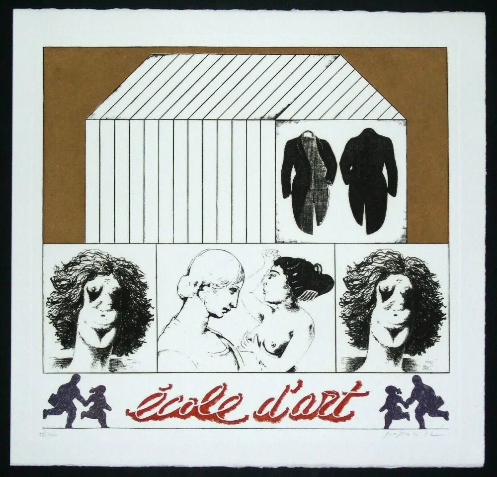 Incisione Pozzati - Ecole d'art