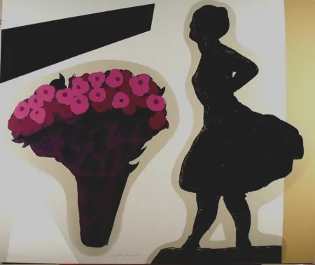 Serigrafia Pozzati - Nello studio di Degas