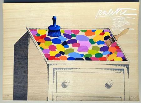 Serigrafia Pozzati - Palette
