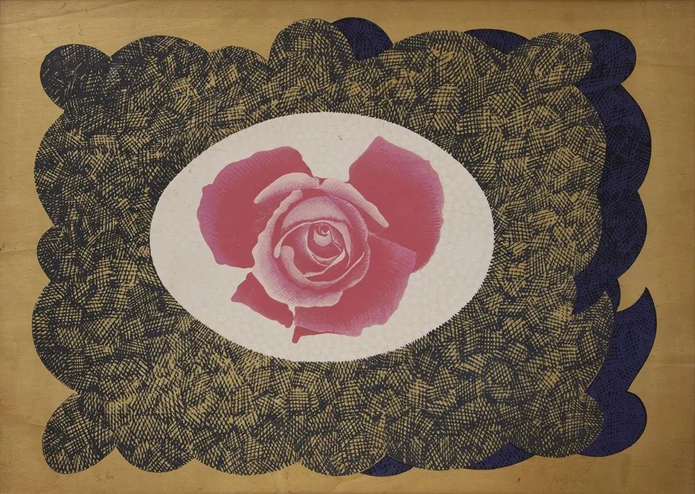 Litografia Pozzati - SENZA TITOLO