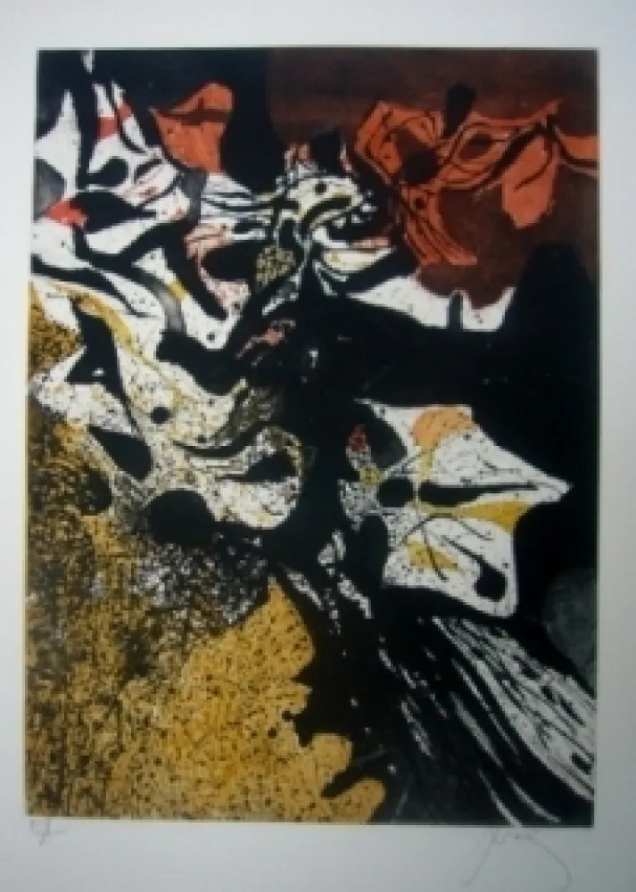 Acquaforte E Acquatinta Prassinos - Automne