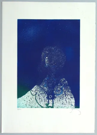 Litografia Prassinos - Hommage a Fellini