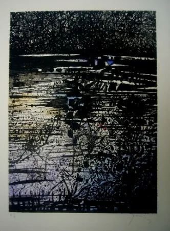 Acquaforte E Acquatinta Prassinos - L'étang