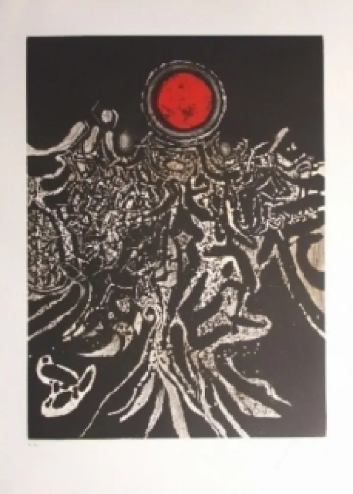 Acquaforte E Acquatinta Prassinos - Nuit marine