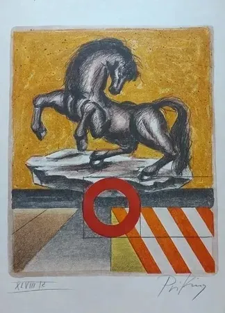 Litografia Priking - Après l orage (1972)