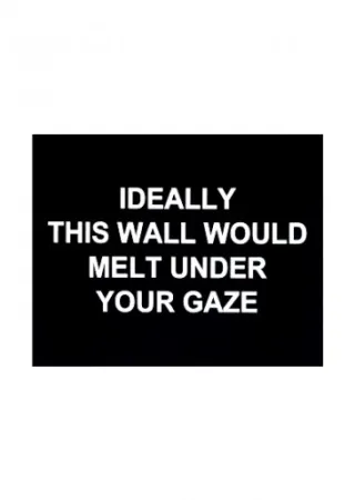 Incisione Prouvost  - Ideally this wall would melt under your gaze