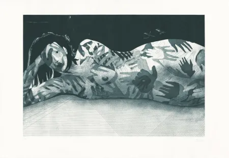 Incisione Prudhomme - Sans Titre (Mains positives, Mains négatives)