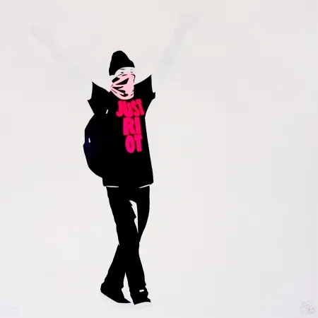 Serigrafia Pure Evil - Just Riot (Flouro pink)