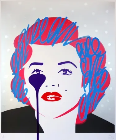 Serigrafia Pure Evil - The last Marilyn (silver dots)