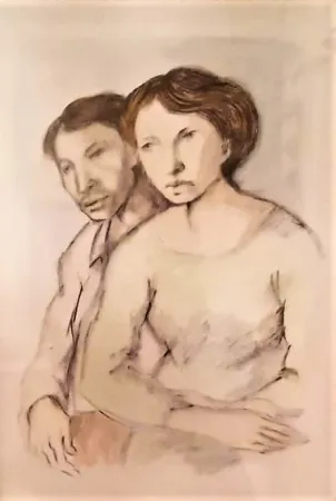 Litografia Purificato - 2 figure