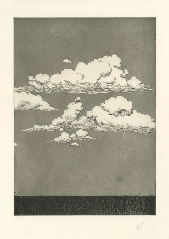 Incisione Rabaté - Paysage dans le Désordre