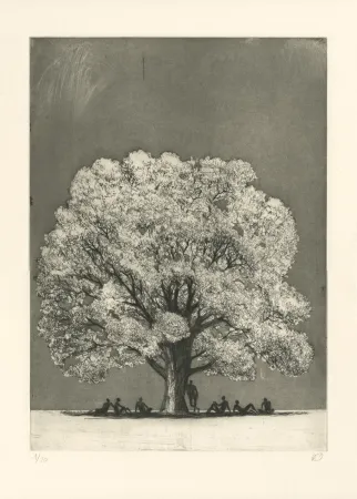 Incisione Rabaté - Paysage dans le Désordre