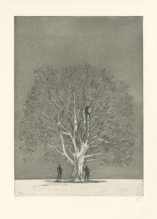 Incisione Rabaté - Paysage dans le Désordre