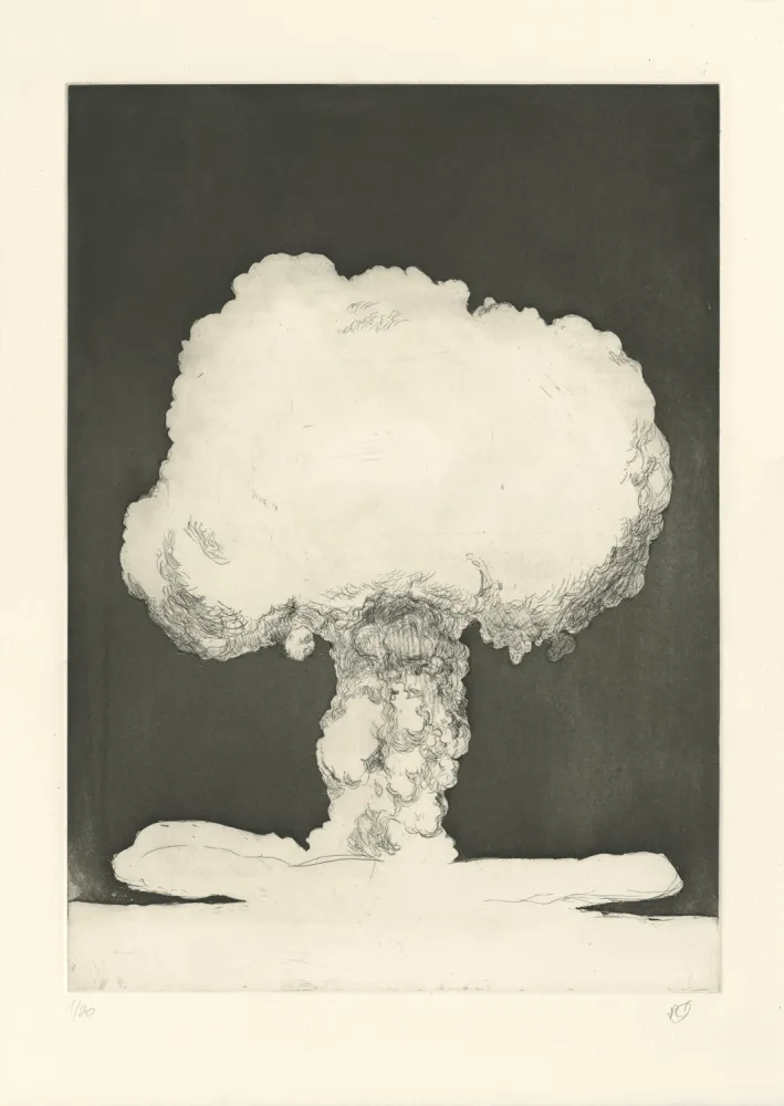 Incisione Rabaté - Paysage dans le Désordre