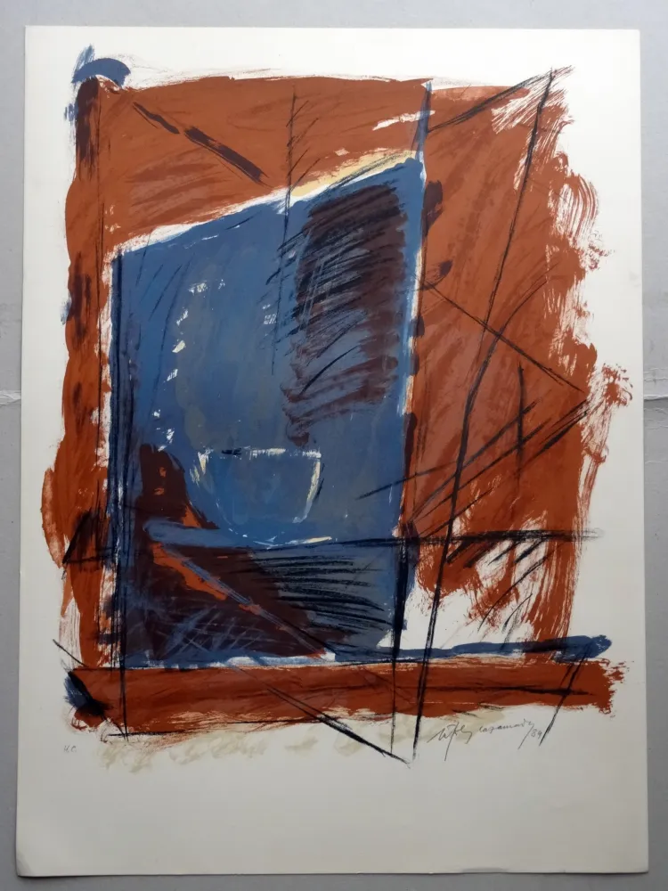 Litografia Ràfols Casamada - A.L. (avant la lettre) Barcelona 84