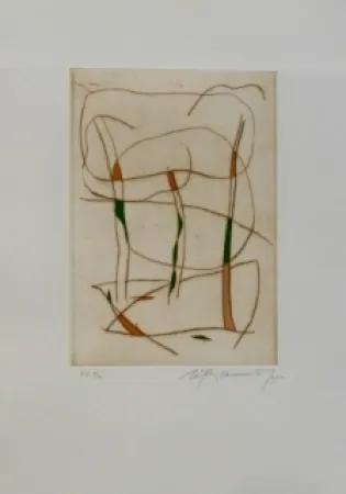 Acquaforte E Acquatinta Ràfols Casamada - Composition 15