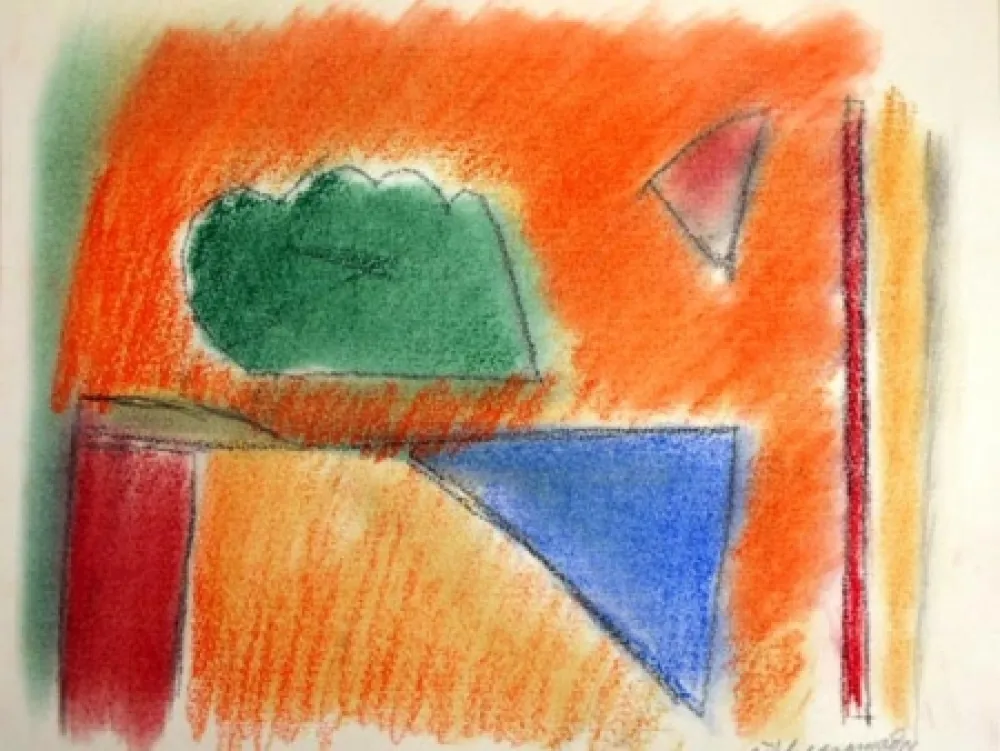 Litografia Ràfols Casamada - EN NARANJA