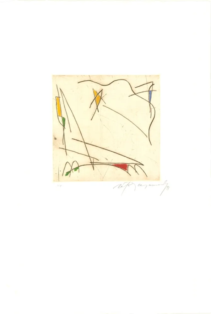 Incisione Ràfols Casamada - Estels 1