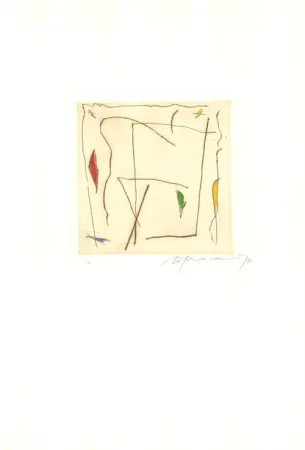 Incisione Ràfols Casamada - Estels 5