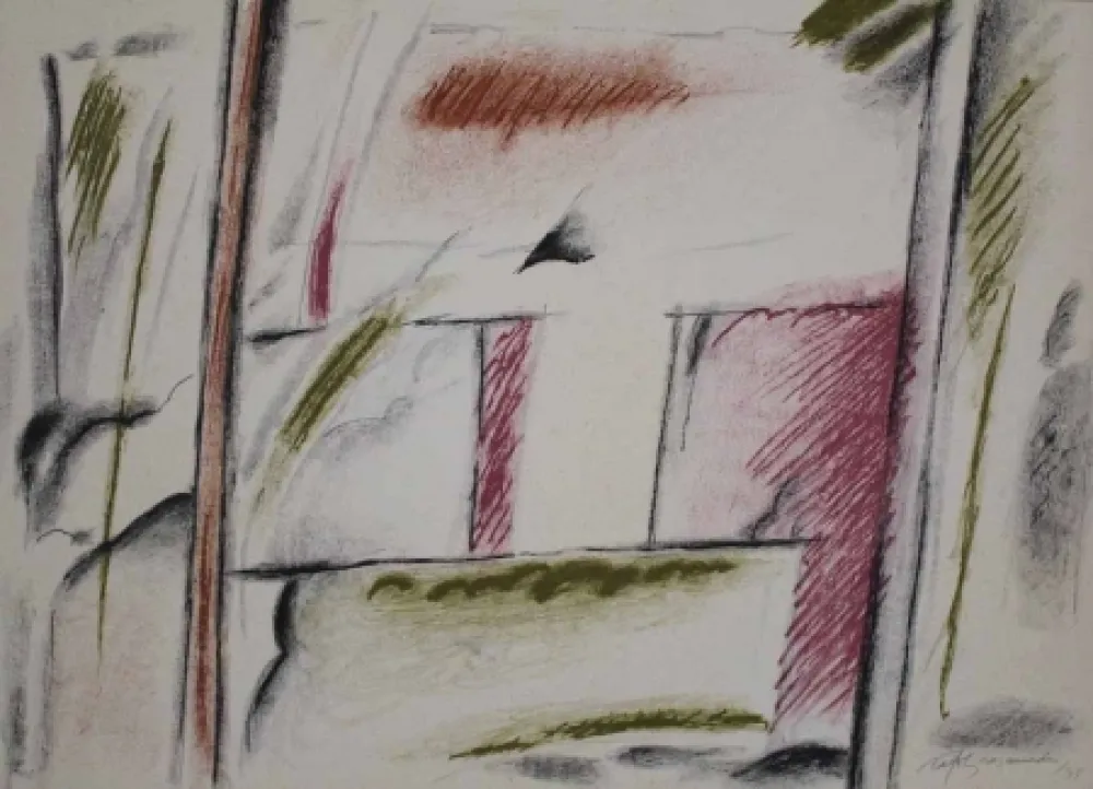 Litografia Ràfols Casamada - Homenatge a Joan Prats