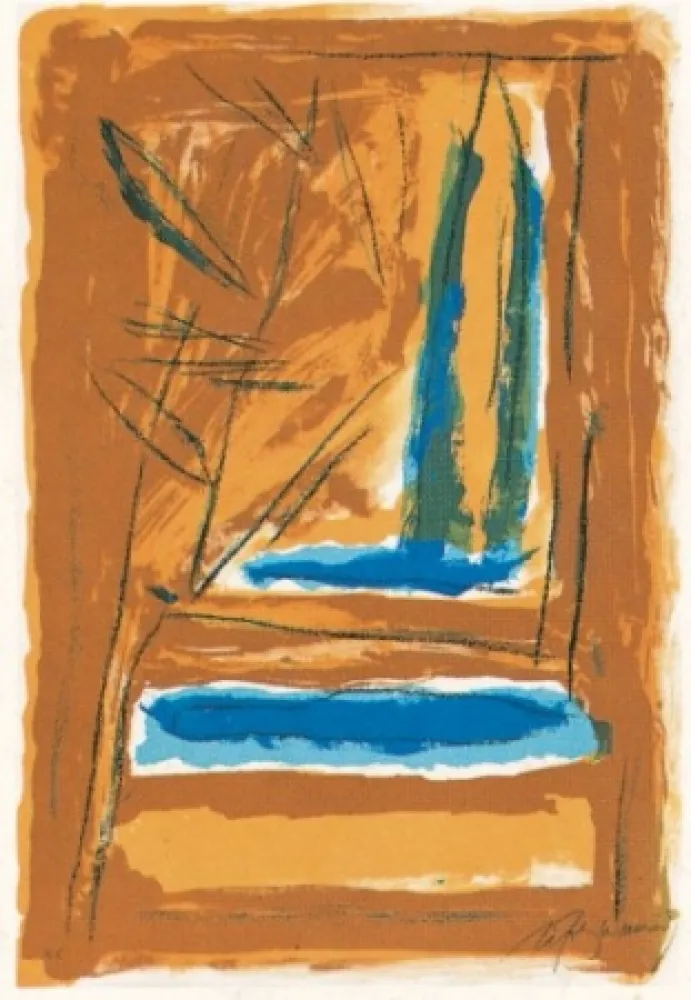 Litografia Ràfols Casamada - La tardor-2