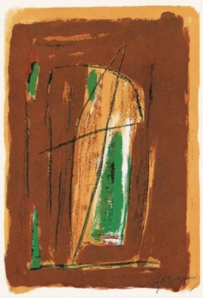 Litografia Ràfols Casamada - La tardor-4	