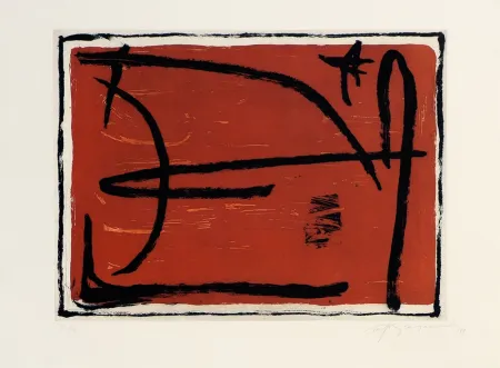 Incisione Ràfols Casamada - Los elementos I. Fuego