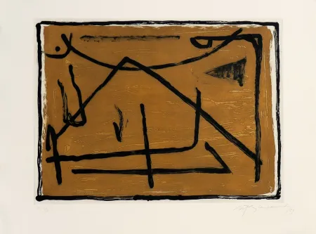 Incisione Ràfols Casamada - Los elementos III. Tierra