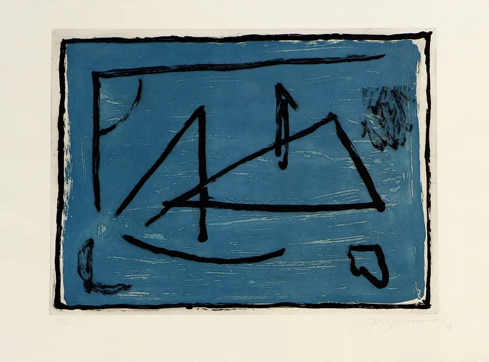 Incisione Ràfols Casamada - Los elementos IV. Agua