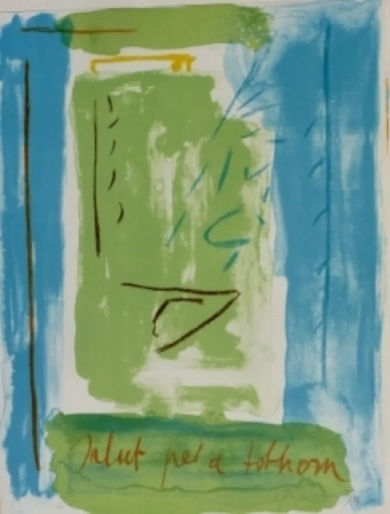 Litografia Ràfols Casamada - Salut pel a tolhom