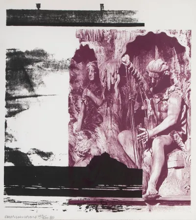 Litografia Rauschenberg - Broken Harp