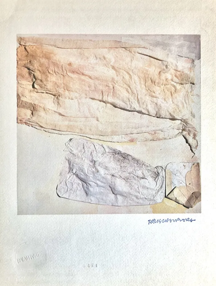 Litografia Rauschenberg - Il Tatto (The Touch)