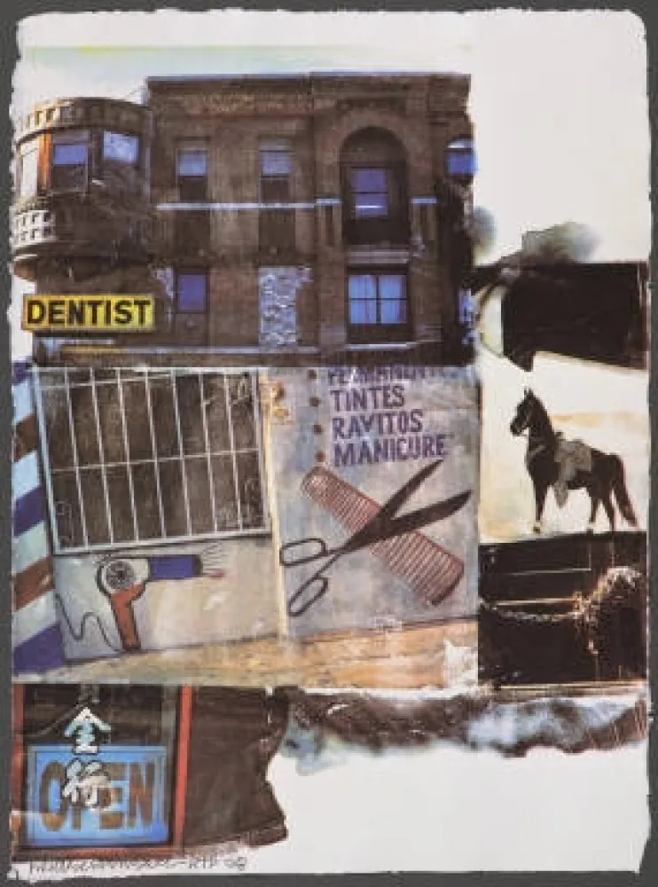 Serigrafia Rauschenberg - L.A. Uncovered #10