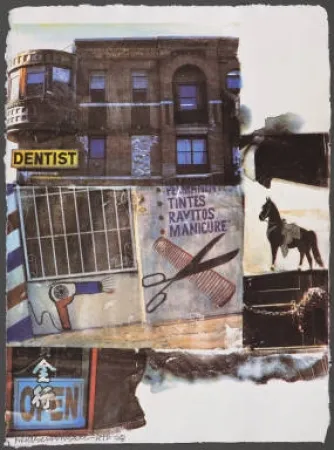 Serigrafia Rauschenberg - L.A. Uncovered #10