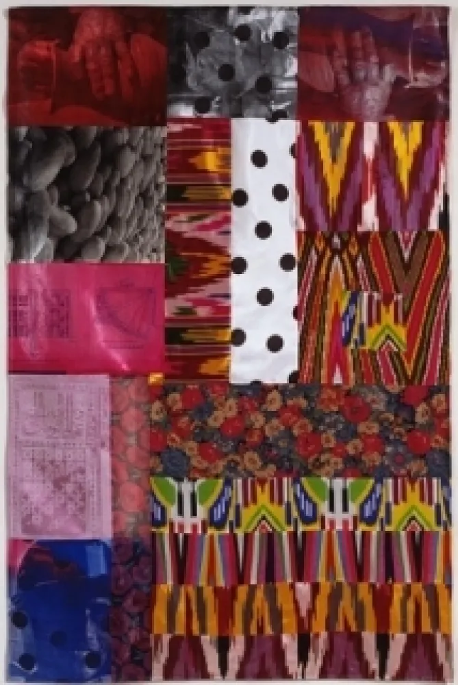 Non Tecnico Rauschenberg - Samarkand Stitches IV ,  1988