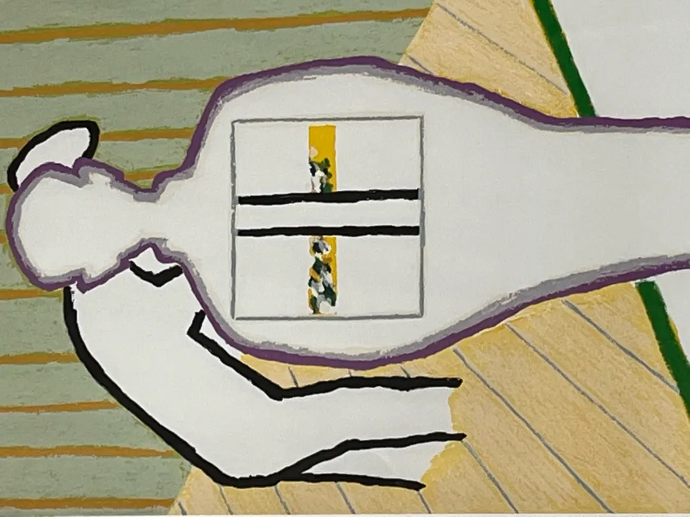 Litografia Raveel - Vader en zoon (ii)