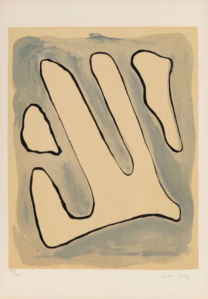 Litografia Ray - De l'origine des espèces par voie de sélection irrationnelle (#D), 1971 - Hand-signed!