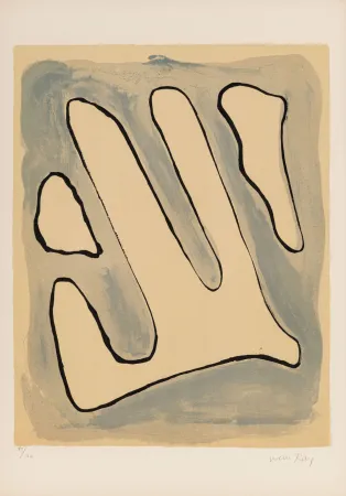 Litografia Ray - De l'origine des espèces par voie de sélection irrationnelle (#D), 1971 - Hand-signed!