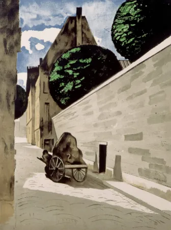 Litografia Ray - Man Ray (1890–1976) - Rue Férou - Color lithograph on paper - 1974