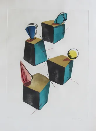 Acquaforte E Acquatinta Ray - Transfiguration d'un cactus