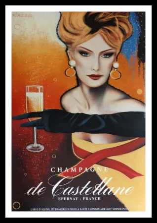 Manifesti Razzia - CHAMPAGNE DE CASTELLANE - EPERNAY FRANCE