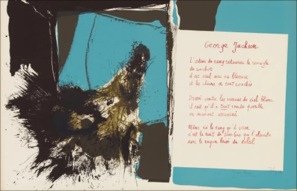 Litografia Rebeyrolle - Placard Dupin