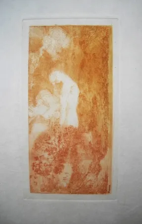 Acquaforte Redon - Baigneuse