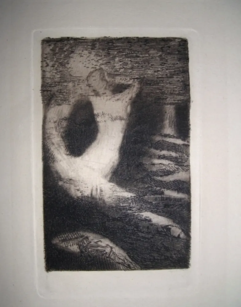 Incisione Redon - Passage d'une âme
