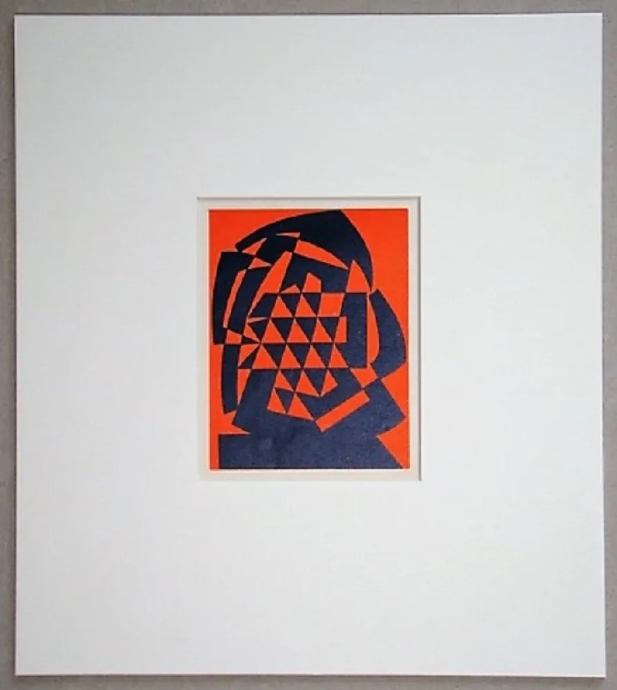 Incisione Su Legno Reggiani - Composizione non figurativo