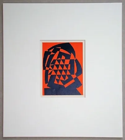 Incisione Su Legno Reggiani - Composizione non figurativo